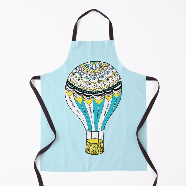 Item preview, Hot Air Balloon Mandala in Yellow and Blue designed and sold by Julie Erin Designs.