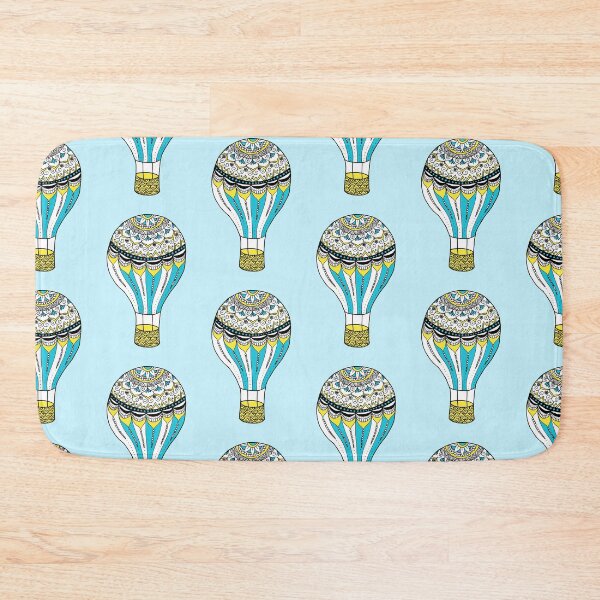 Item preview, Hot Air Balloon Mandala in Yellow and Blue designed and sold by Julie Erin Designs.