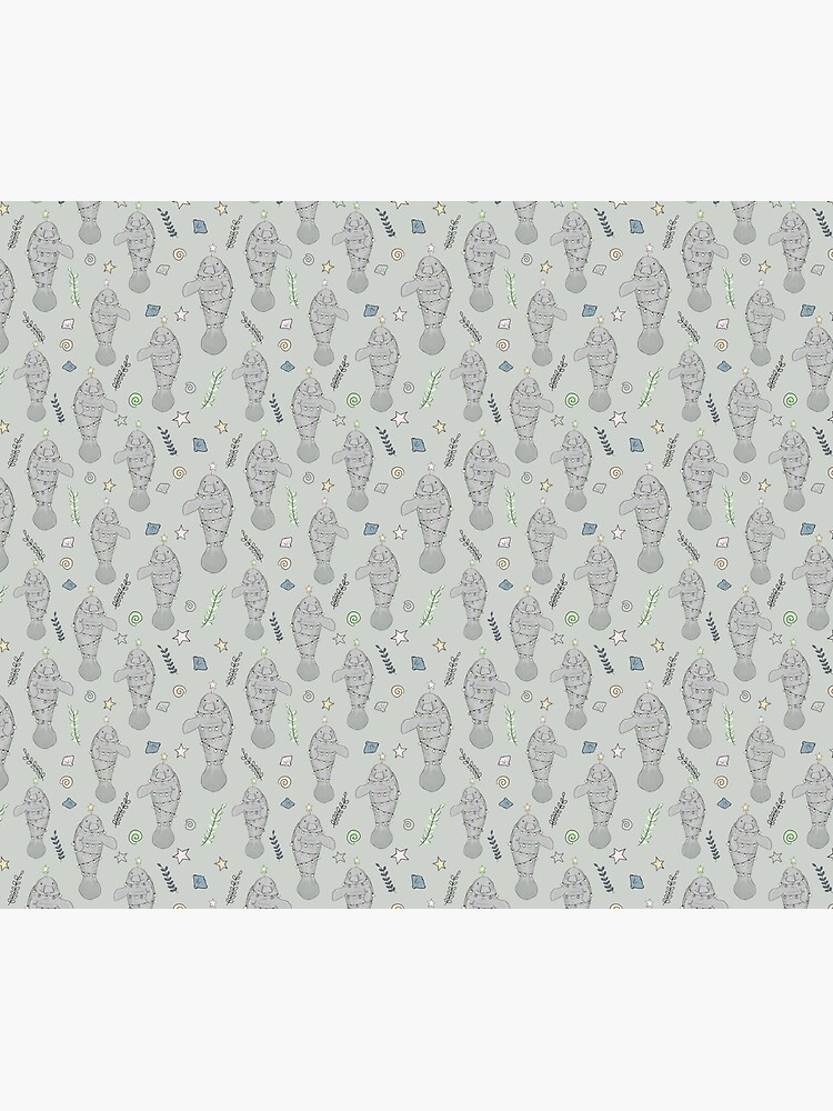 Merry Manatee Christmas Pattern by lauramaxwell