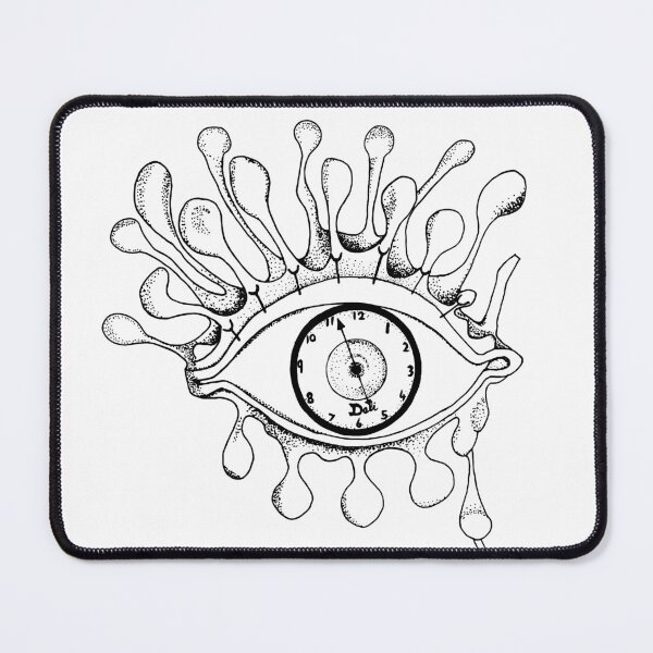Item preview, Surreal Salvador Dali Drippy Eye Stipling Pen Drawing designed and sold by Ciara Shortall.