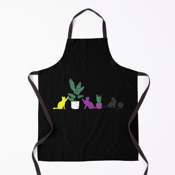 Item preview, Non Binary Cats and Plants. Nonbinary Pride designed and sold by Subtle Pride Shop.