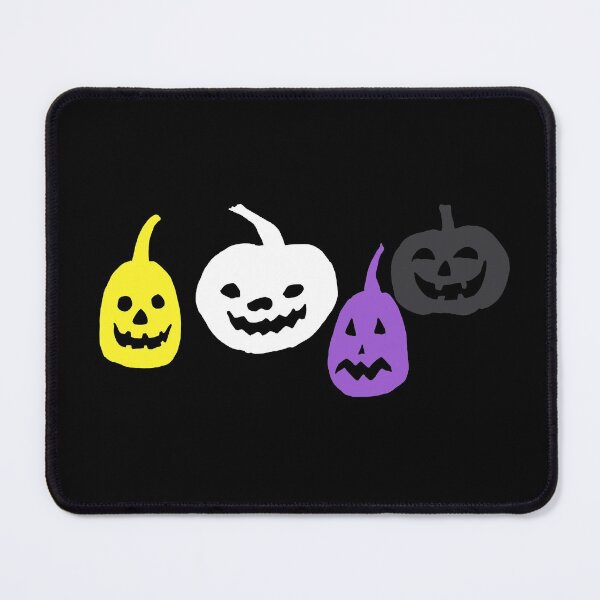 Item preview, Jack-o-lanterns Enby. Nonbinary Pride designed and sold by Subtle Pride Shop.