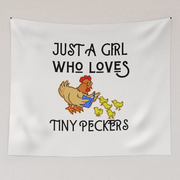 Item preview, Just a Girl Who Loves Tiny Peckers T-Shirt, Chicken Shirt for Women T-Shirt, designed and sold by Unique styl  DeSigNe.