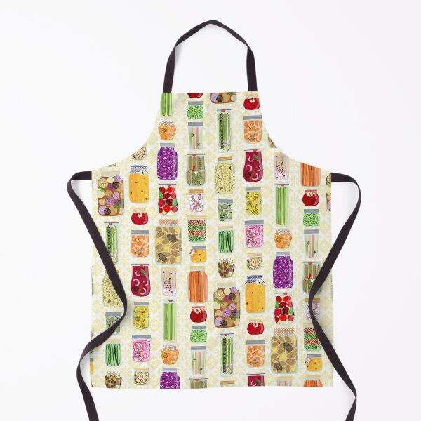 Item preview, Yellow Retro Vegetable Canning designed and sold by WickedRefined - Nicole Demereckis.