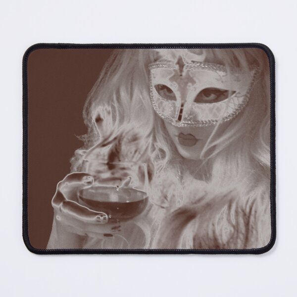Carnival in black and white Mouse Pad