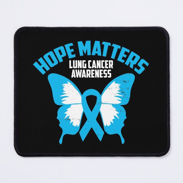 Item preview, Hope Matters Lung Cancer Awareness, Lung Cancer Month, Lung Cancer Survivor, Lung Cancer Warrior, Blue Ribbon, Lung Cancer Gift designed and sold by HighEndLowCost.