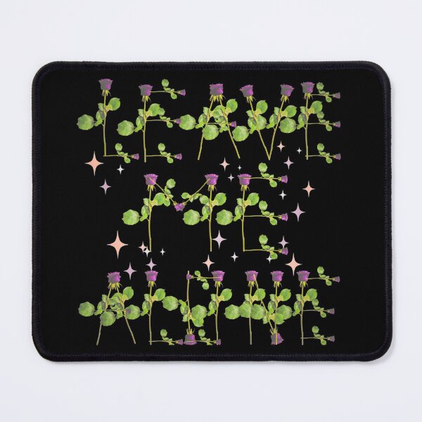 Item preview, Leave me alone purple roses on stems with sparkles black bg designed and sold by VantaTheArtist.