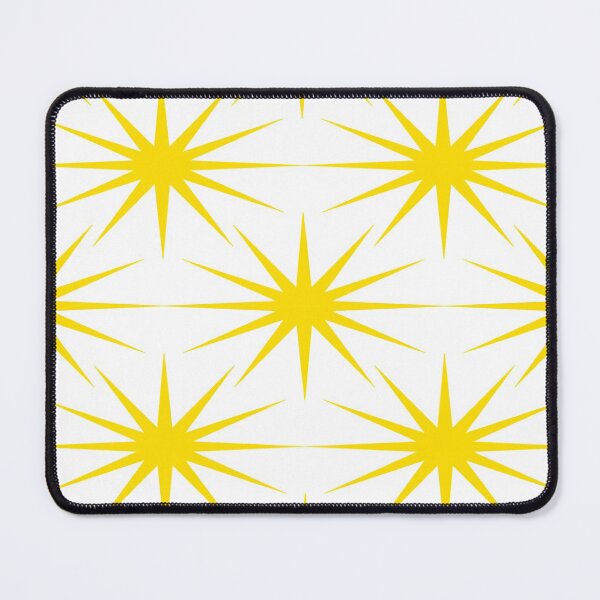 Item preview, Mid-Century Modern Art | Starburst Yellow Transparent designed and sold by Old Urban Farmhouse Design Studio.