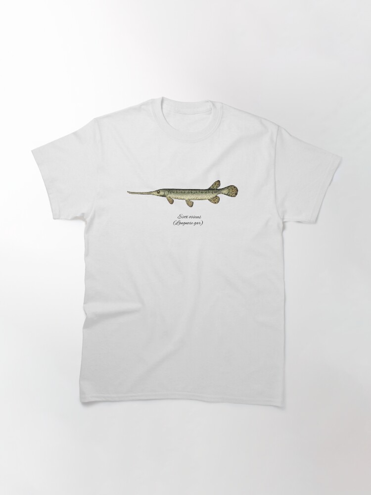 Thumbnail 3 of 7, Classic T-Shirt, Longnose gar designed and sold by SolveigEugenia.