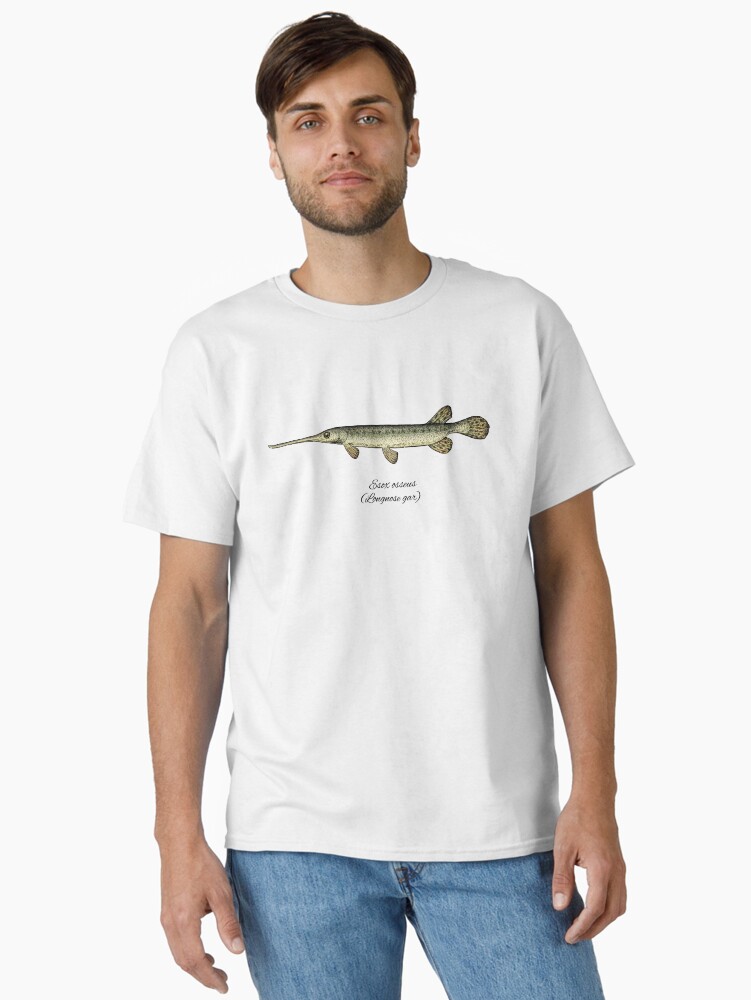 Thumbnail 1 of 7, Classic T-Shirt, Longnose gar designed and sold by SolveigEugenia.