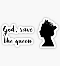 god save the queen Sticker