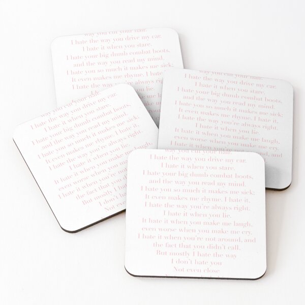 Item preview, 10 things I hate about you list  designed and sold by Crazy  Milkshake.