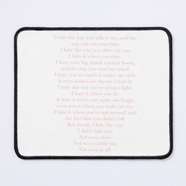 Item preview, 10 things I hate about you list designed and sold by Crazy Milkshake.