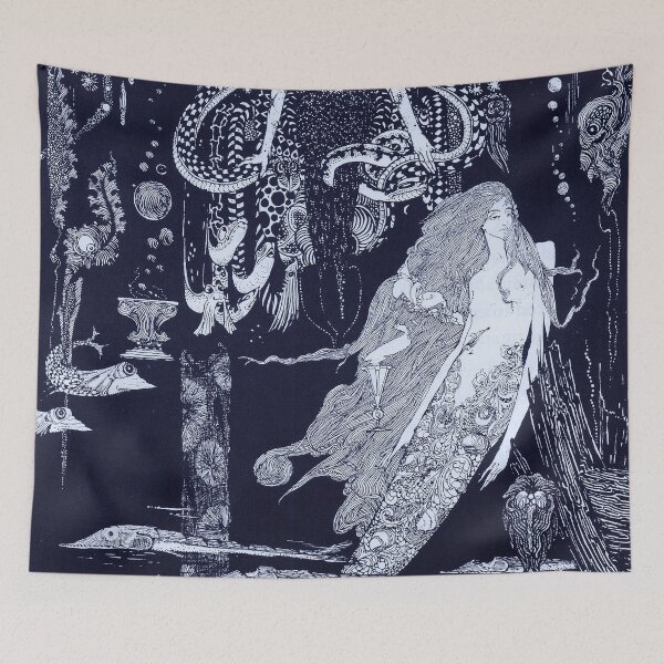 Item preview, Sea Witch Mermaid - Vintage Illustration by Henry Clarke (1916) designed and sold by MagicStrawberry.