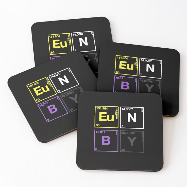 Item preview, ENBY Periodic Table. Non Binary Pride designed and sold by Subtle Pride Shop.
