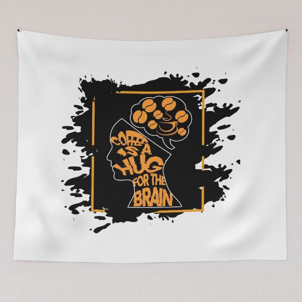 Item preview, Coffee Is A Hug For The Brain designed and sold by SewnMemories.