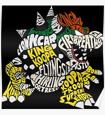 Bowser Typography Poster