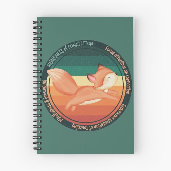Item preview, Retro Wise Fox Reminder: Practicing Mindfulness - Awareness of Connection. You will get through this, you are worthy and deserving of care. designed and sold by Orianah.