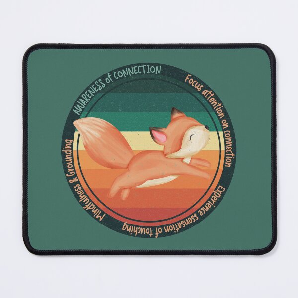 Item preview, Retro Wise Fox Reminder: Practicing Mindfulness - Awareness of Connection. You will get through this, you are worthy and deserving of care. designed and sold by Orianah.
