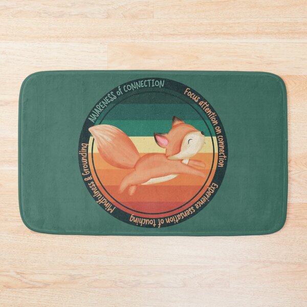 Item preview, Retro Wise Fox Reminder: Practicing Mindfulness - Awareness of Connection. You will get through this, you are worthy and deserving of care. designed and sold by Orianah.