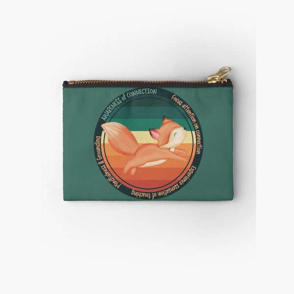 Item preview, Retro Wise Fox Reminder: Practicing Mindfulness - Awareness of Connection. You will get through this, you are worthy and deserving of care. designed and sold by Orianah.