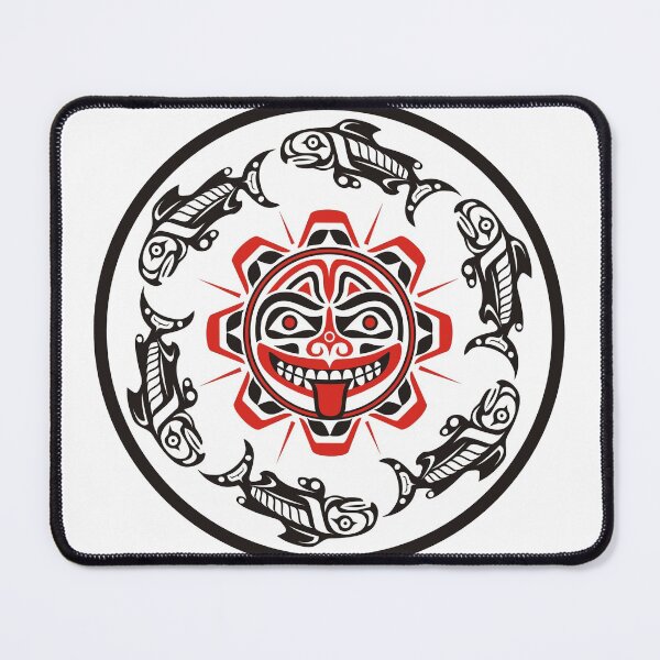 Item preview, Haida Salmon Sun designed and sold by colorfulbundles.