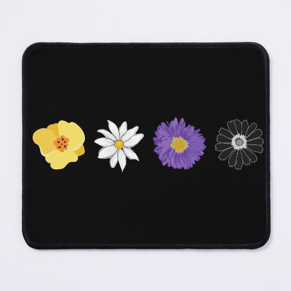 Item preview, Flowers Centered. Nonbinary Pride designed and sold by Subtle Pride Shop.