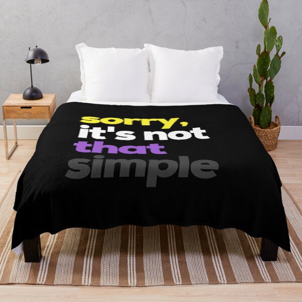 Item preview, Sorry Its Not That Simple. Nonbinary Pride designed and sold by Subtle Pride Shop.