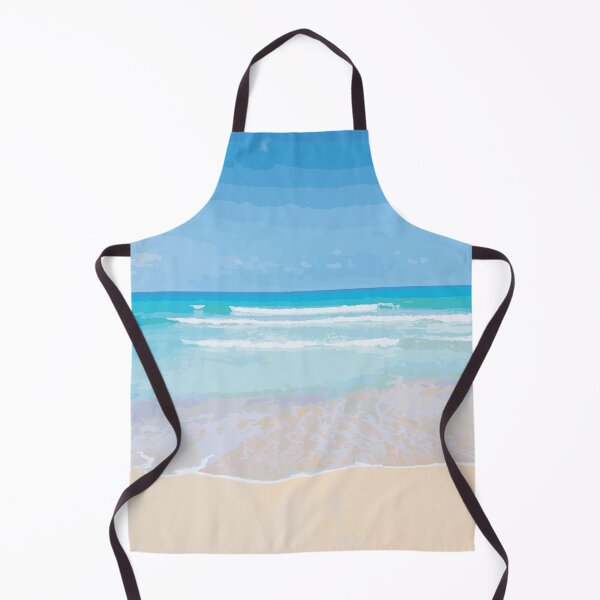 Item preview, beautiful tropical beach sea ocean with white clouds and blue sky designed and sold by HStudioPrints.