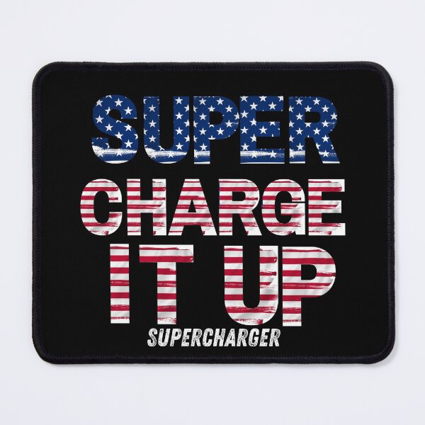 Item preview, Supercharge It Up Supercharger USA American Flag designed and sold by CarantinedChaos.