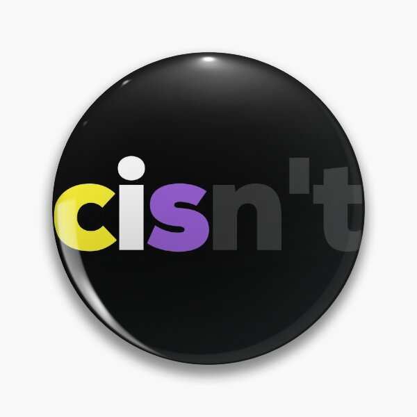 Item preview, Cisnt For Me. Nonbinary Pride designed and sold by Subtle Pride Shop.