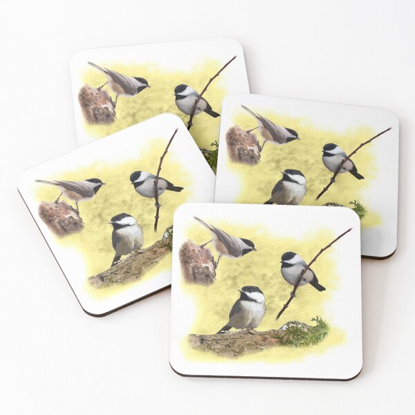 Item preview, 3 Chickadees  designed and sold by SubtleSoul.