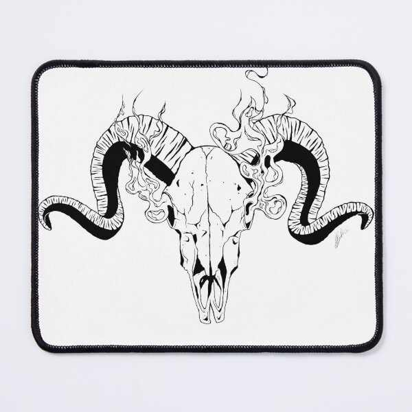Item preview, Havoc Skull designed and sold by Ink-Vine-Studio.