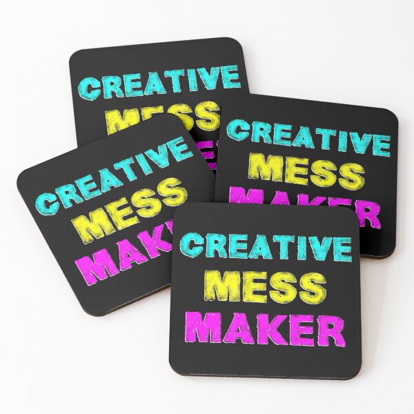 Item preview, Creative Mess Maker - colorful typography inspiration for artists - rainbow artist designed and sold by thephoenixsoul.