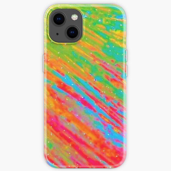 BURSTING WITH COLOR - Abstract Art Design - scroll down iPhone Soft Case