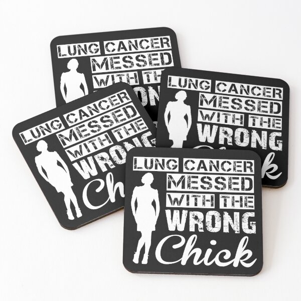 Item preview, Lung Cancer Messed With The Wrong Chick, Lung Cancer Awareness Month, Lung Cancer Survivor, Lung Cancer Warrior, Lung Cancer Gift designed and sold by HighEndLowCost.