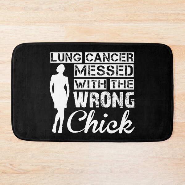 Item preview, Lung Cancer Messed With The Wrong Chick, Lung Cancer Awareness Month, Lung Cancer Survivor, Lung Cancer Warrior, Lung Cancer Gift designed and sold by HighEndLowCost.