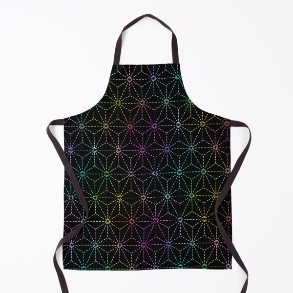 Item preview, Sashiko Hemp Leaf Pattern Rainbow designed and sold by karwilberevivalcollection.