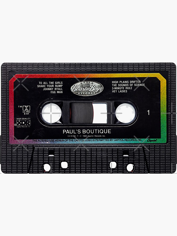 "Paul's Boutique Cassette Tape" Sticker for Sale by Jayiscool71 Redbubble