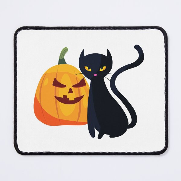 Item preview, CUTE BLACK CAT KITTEN WITH PUMPKIN HALLOWEEN  designed and sold by billionairebrnd.