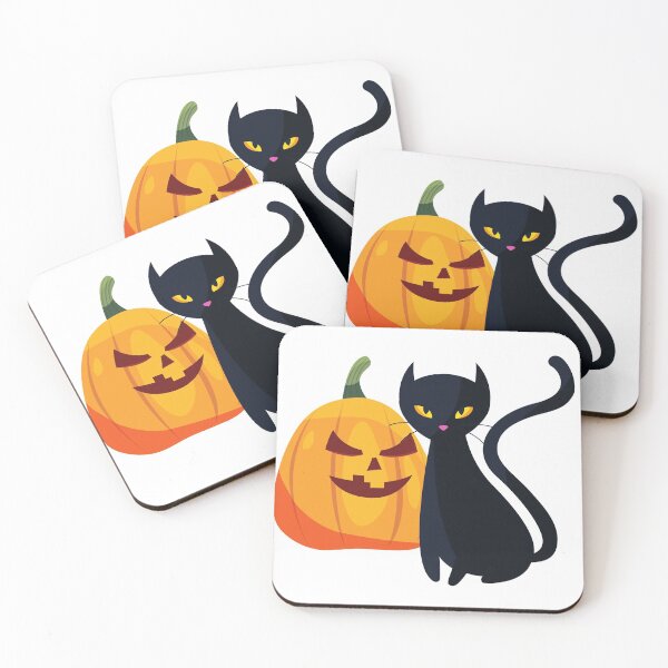 Item preview, CUTE BLACK CAT KITTEN WITH PUMPKIN HALLOWEEN  designed and sold by billionairebrnd.