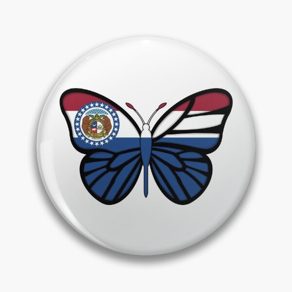 Item preview, State of Missouri Flag Butterfly  designed and sold by Gsallicat.