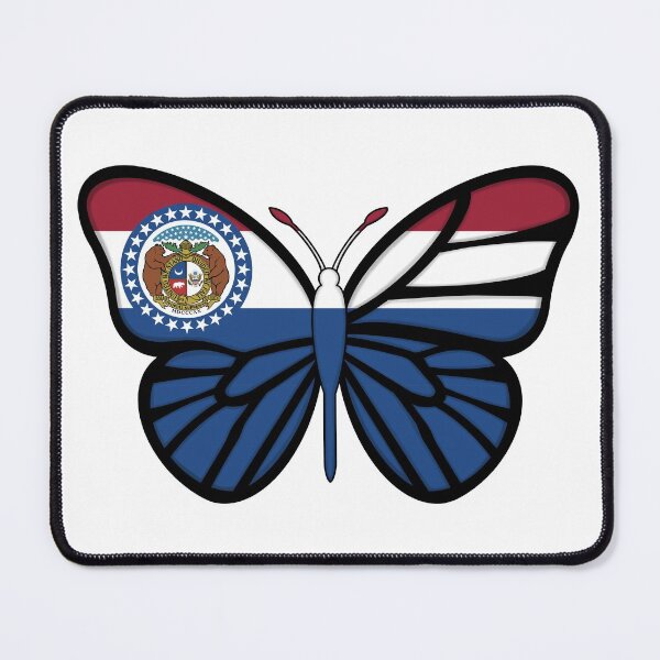Item preview, State of Missouri Flag Butterfly  designed and sold by Gsallicat.