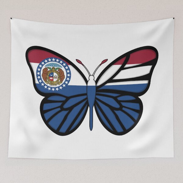 Item preview, State of Missouri Flag Butterfly  designed and sold by Gsallicat.