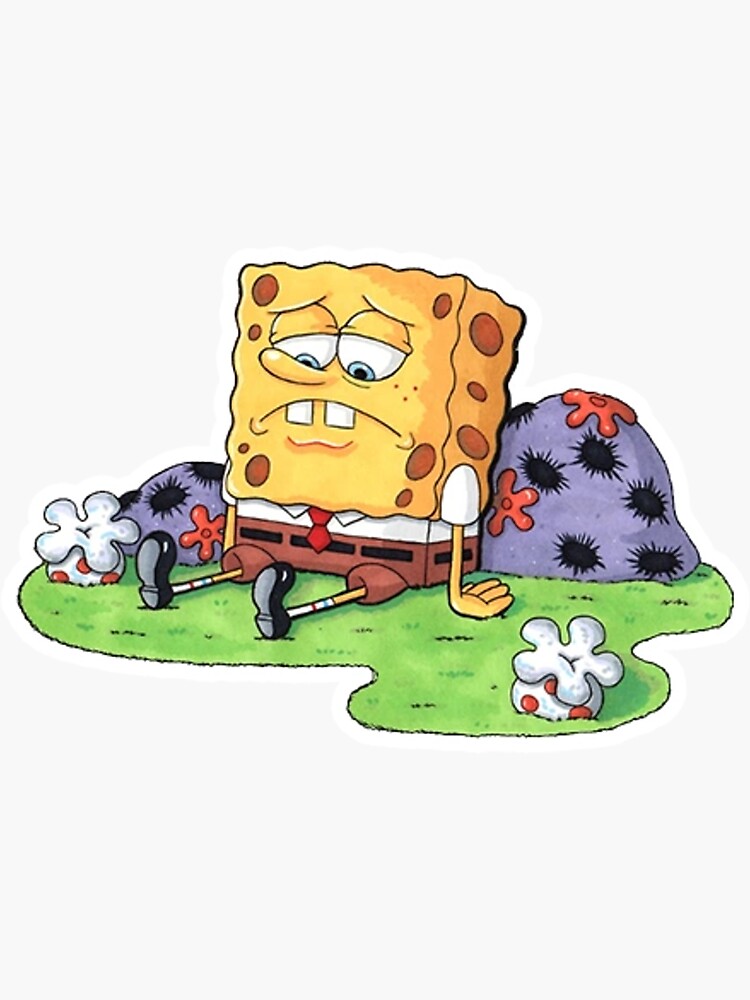 Spongebob Flowers Sticker For Sale By Coolpatterns Redbubble 6140