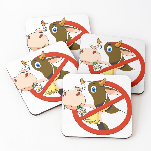 Item preview, Warning cow eating flower designed and sold by brendanre.