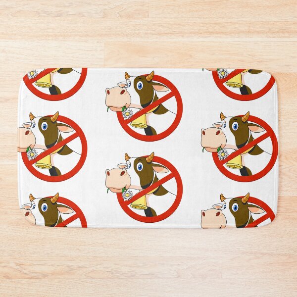 Item preview, Warning cow eating flower designed and sold by brendanre.