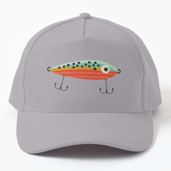 RAINBOW TROUT - freshwater fly fishing angler fish - Vintage Retro Style  Trucker Cap Hat (Navy)