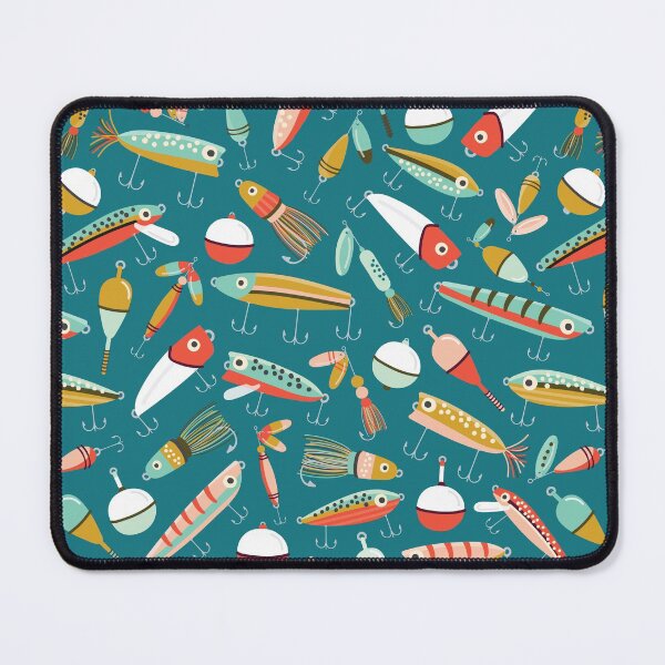 Item preview, Fishing Lures Blue designed and sold by Allison Romero Design.