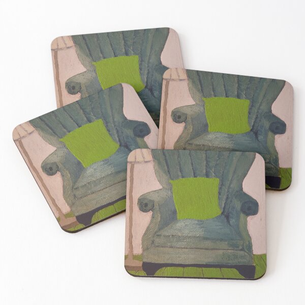 Item preview, Teal chair green floor designed and sold by Ailochae.